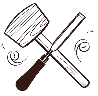 cropped Logo Alexandre Lapouble Charpente Gironde brun